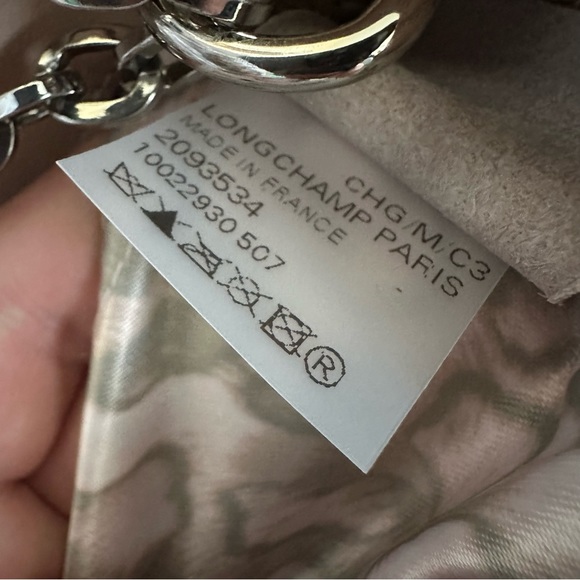 Longchamp Extra-Small Amazone Chain-Strap Leather Shoulder Bag (Nude) - Picture 6 of 10